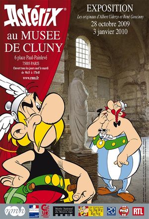 Présentation au Musée de Cluny des planches originales d'Astérix