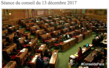 Fin de la séance du conseil de Paris le 13 décembre 2017 à 20h22 © capture d'écran