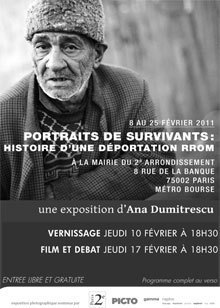 Jusqu'au 26 février 2011 : Les Rroms, histoire d’une persécution 