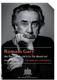 Jusqu'au 3 avril 2011 : Exposition Romain Gary