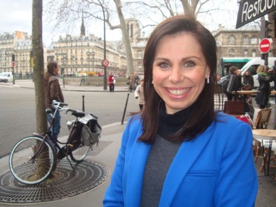 Géraldine Poirault-Gauvin au lancement de Paris Libéré le 7 janvier 2014 - Crédit : VD.