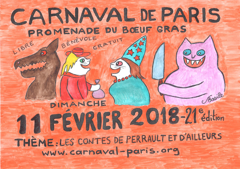 Affiche du carnaval de Paris.