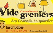 Jusqu'au 30 juin 2011 : inscription au vide-greniers 